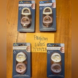 Four Packs of Two Itzy Ritzy Sweetie Soothers